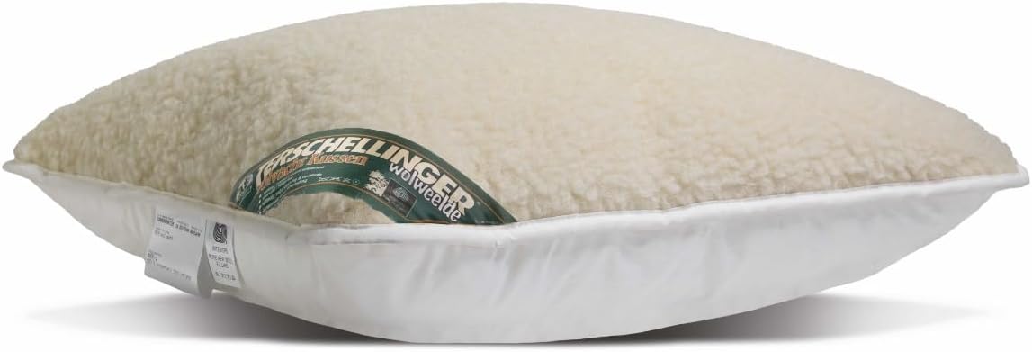 Terschellinger Wool Fleece Pillow – Adjustable, Medium Support (60x70 cm)