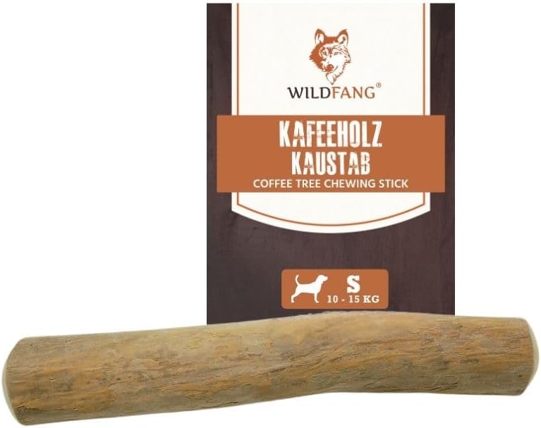 Wildfang® kauwstaaf van koffiehout voor uw viervoeter I hondenspeeltje houtrol - kauwspeelgoed - tandverzorging & kauwspier training I duurzame & natuurlijke kauwstaaf voor uw hond