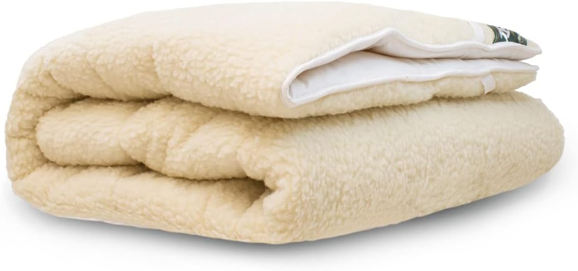 Terschellinger Wool Mattress Topper (140x200 cm, 100% Pure New Wool)