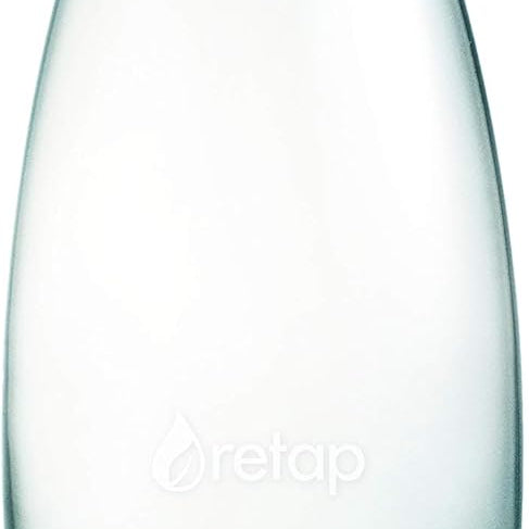 Retap Reusable Glass Water Bottle | 0.3L–0.8L Borosilicate | Multiple Colours | Plastic-Free & Dishwasher Safe