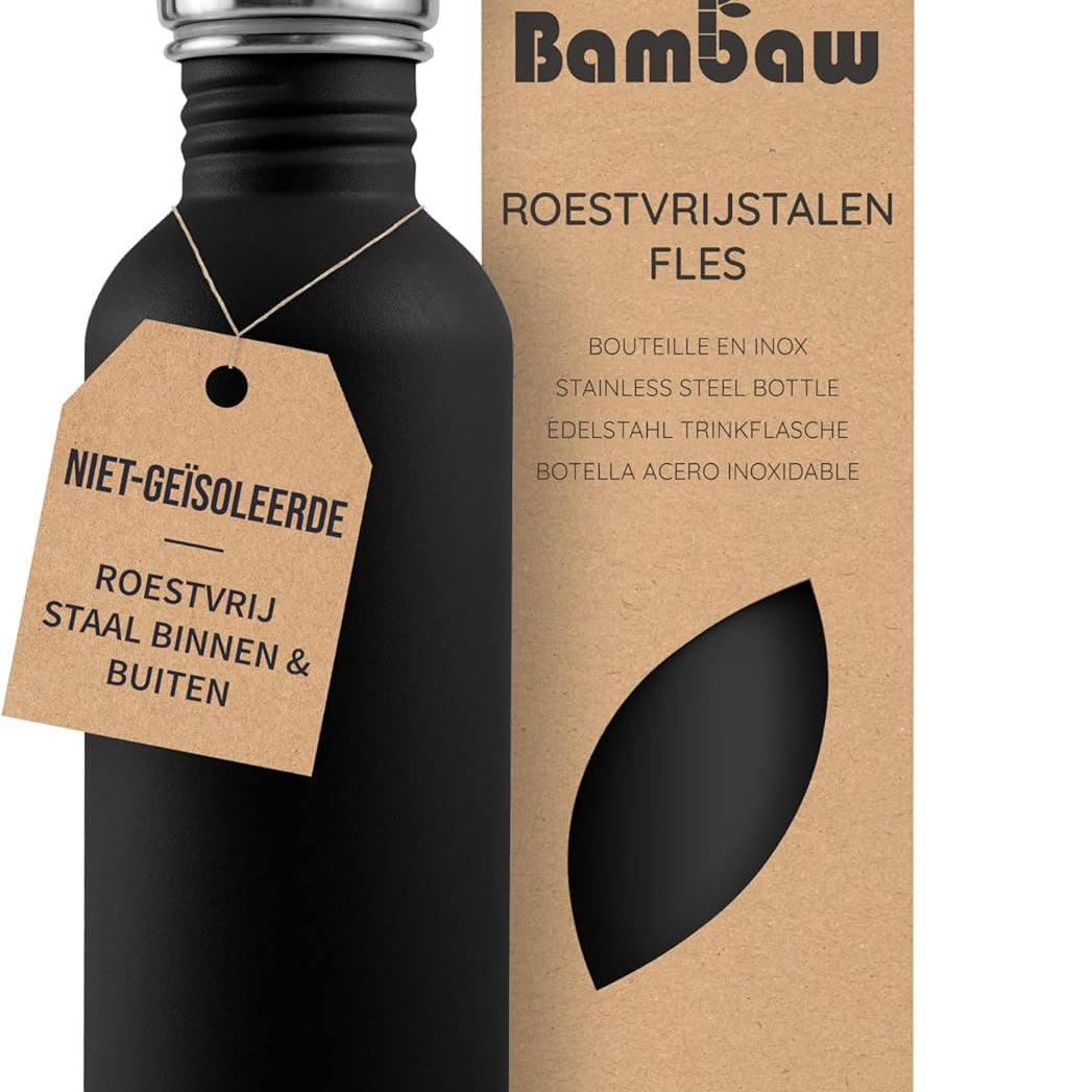 Bambaw Stainless Steel Water Bottle | Reusable Plastic-Free Drinking Bottle (0.5L – 1L, Multiple Colors)