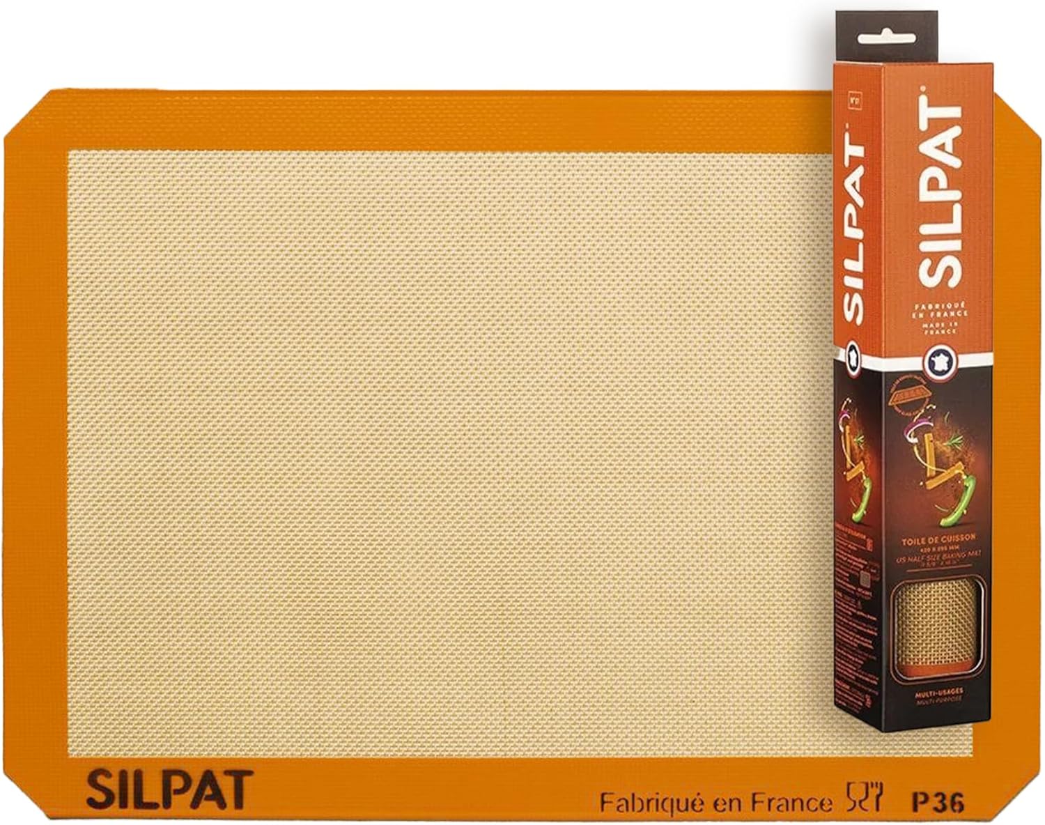 Silpat Premium Reusable Silicone Baking Mat – Various Sizes (Cream)