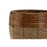 Set of Planters Home ESPRIT Natural Metal Fibre Tropical 33 x 33 x 30 cm-2